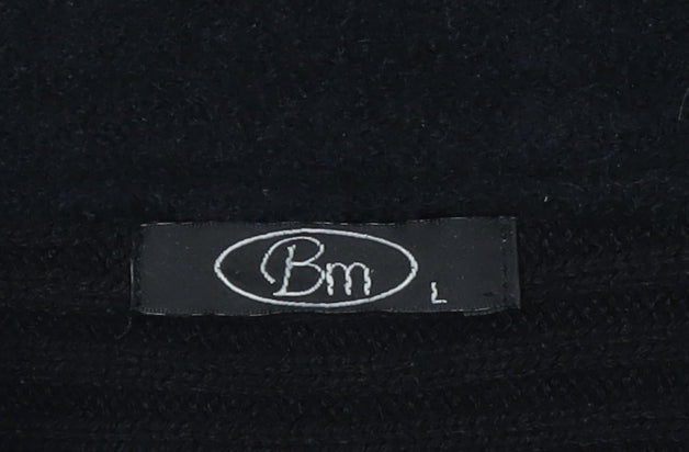 Bm Women's Black Wool Jacket Size L with Buttons