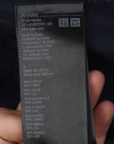 UNIQLO Men's Blue Trousers Size S