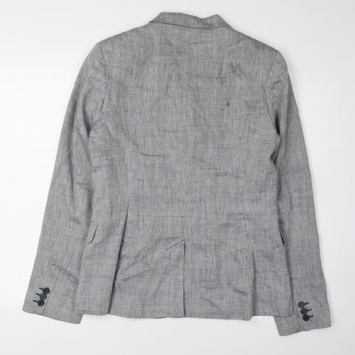 Great Plains Women's Grey Linen Blazer, Size M
