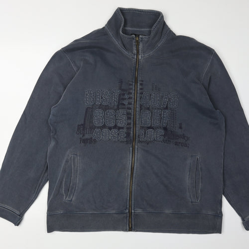 Next Men's Blue Full Zip Sweatshirt XL