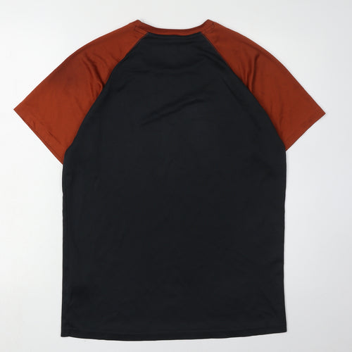 Zakti Men's Black M Jersey T-Shirt for Gym