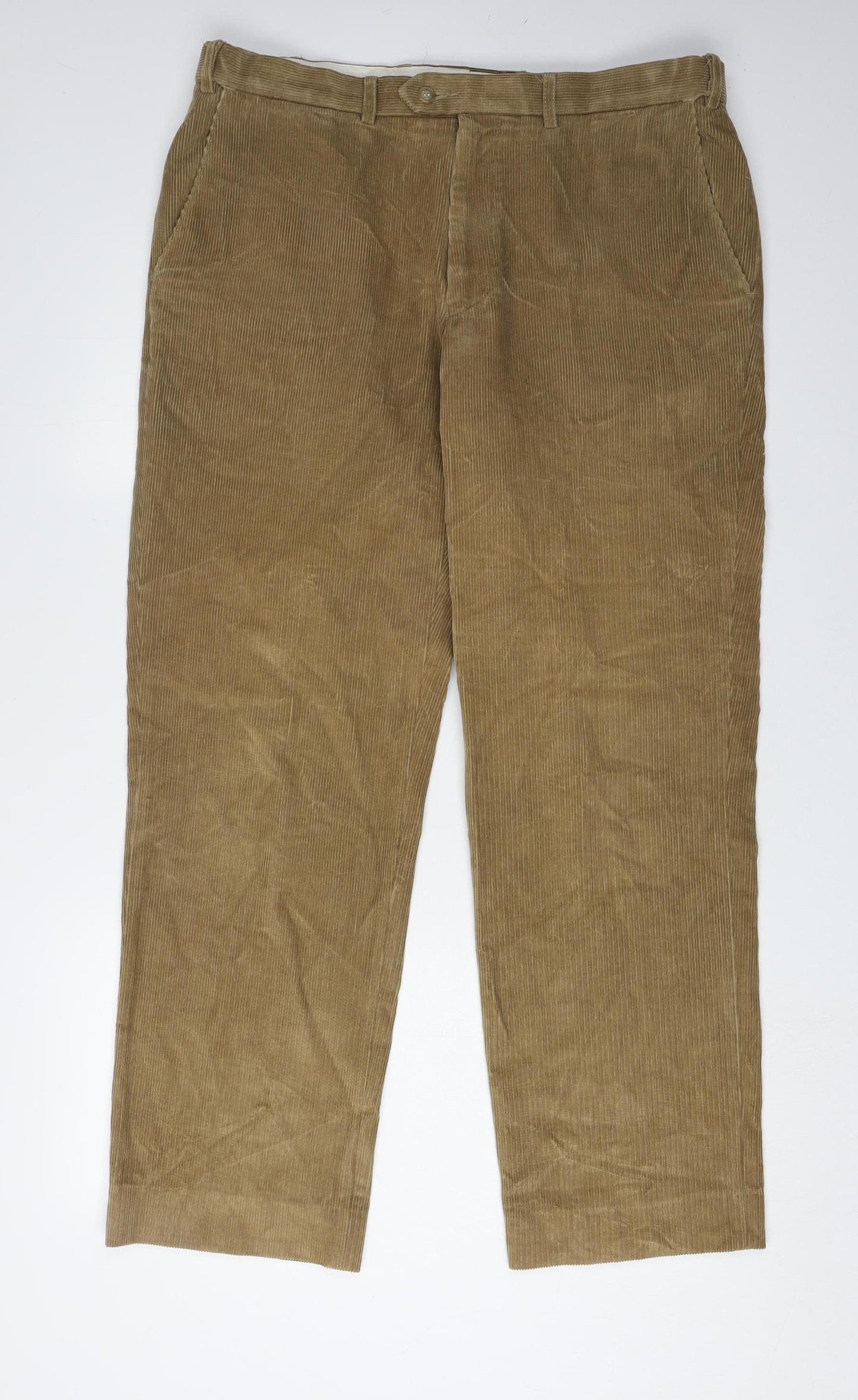 Marks & Spencer Men's Beige Corduroy Trousers