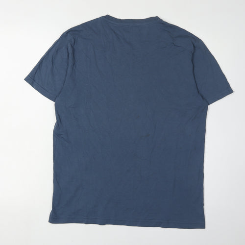 Penguin Men's Blue Graphic T-Shirt, M, Regular Fit