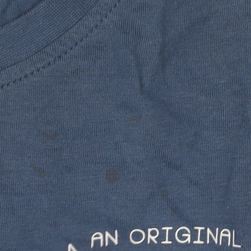 Penguin Men's Blue Graphic T-Shirt, M, Regular Fit