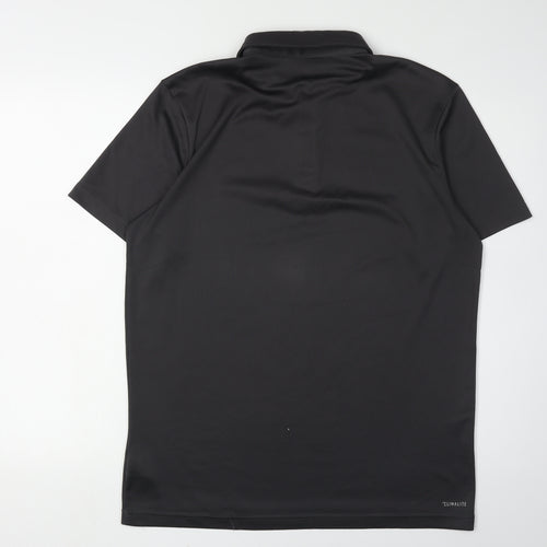 Adidas Men's Black Polo Shirt M Regular Fit Activewear