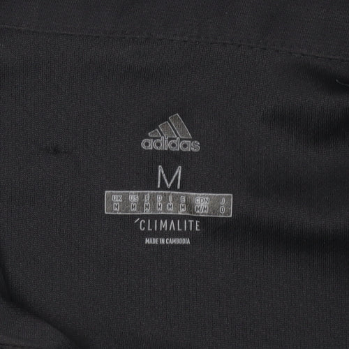 Adidas Men's Black Polo Shirt M Regular Fit Activewear