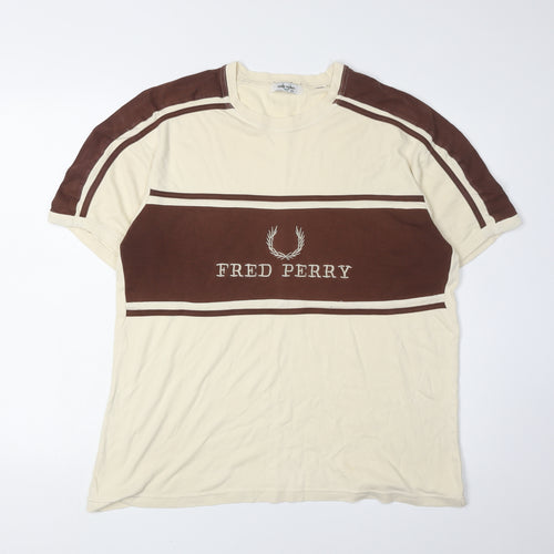Fred Perry Men’s Brown Short Sleeve T-Shirt 2XL