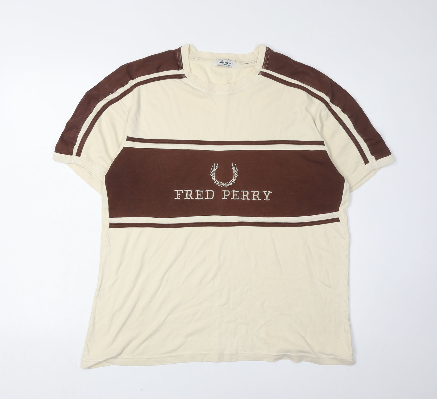 Fred Perry Men’s Brown Short Sleeve T-Shirt 2XL