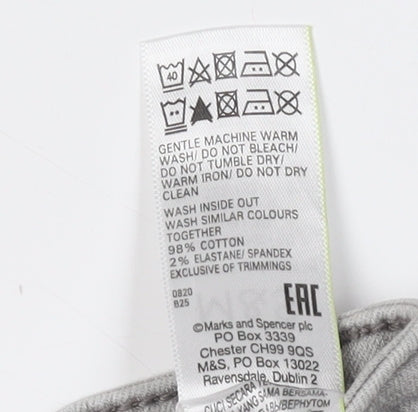Marks and Spencer Womens Grey Skinny Jeans Size 10