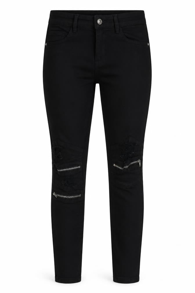 Queen Hearts Women's Black Skinny Jeans S Slim