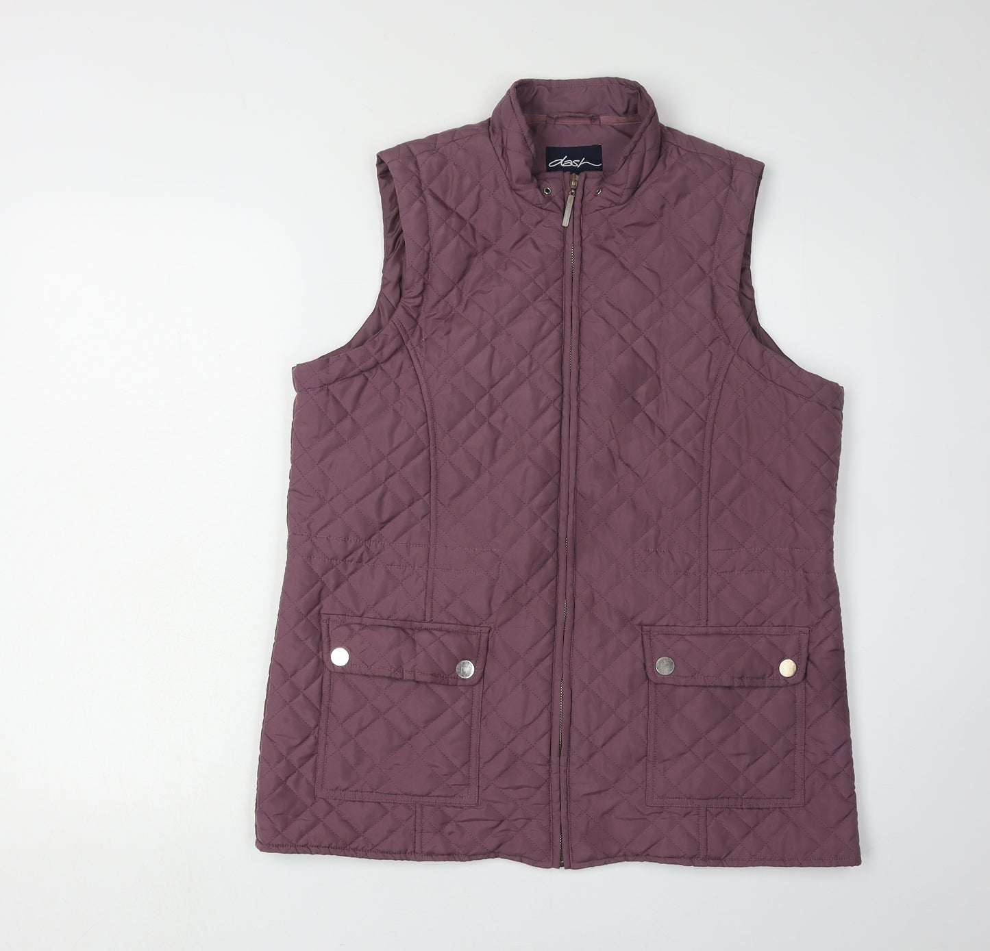 Dash Women's Purple Quilted Waistcoat Size 16