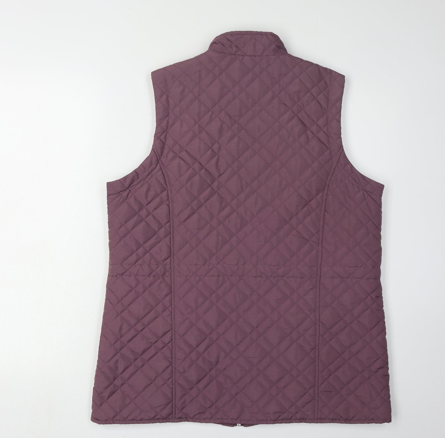 Dash Women's Purple Quilted Waistcoat Size 16