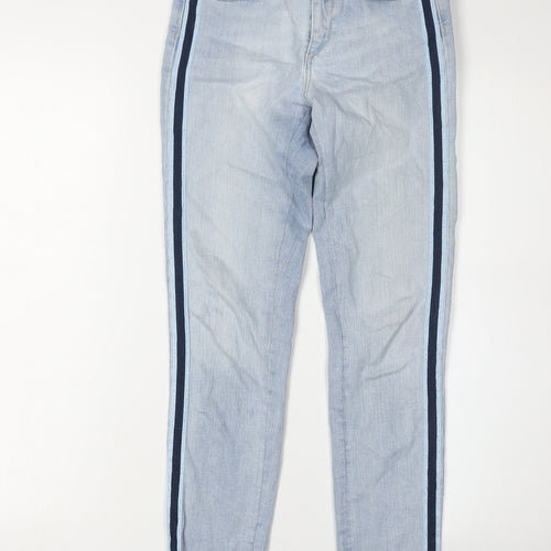Zara Women's Blue Skinny Jeans, Size 6, Light Wash