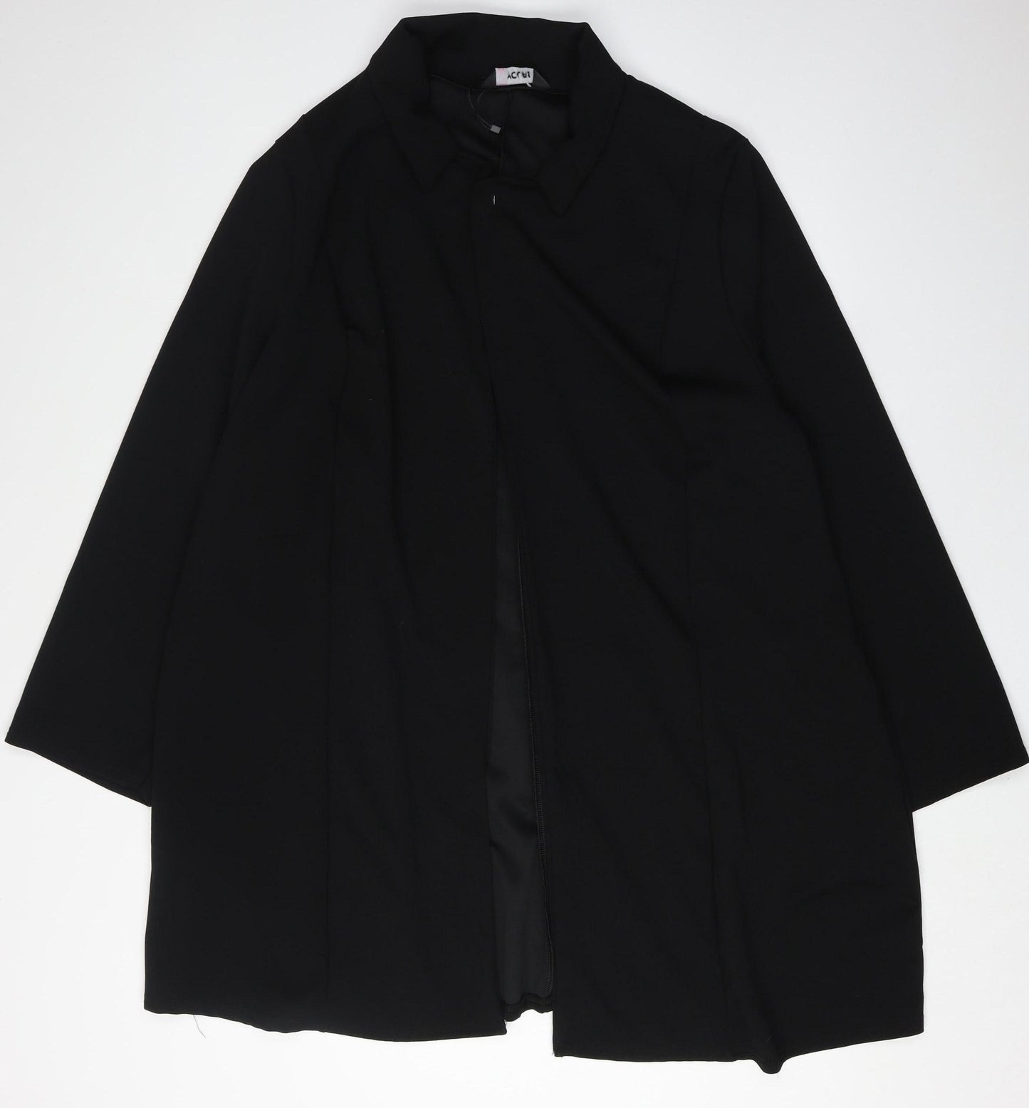 Yours Women's Black Plus Size Coat UK 26