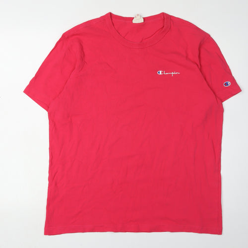 Champion Men's Red XL Crew Neck T-Shirt