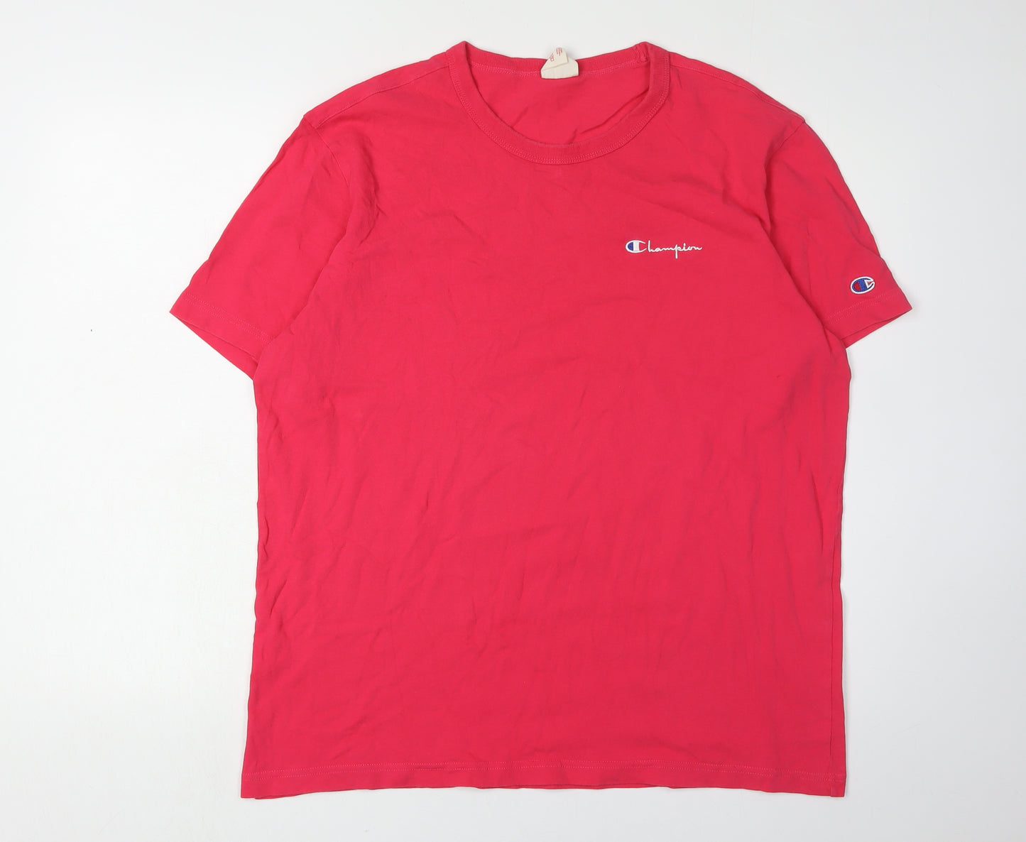 Champion Men's Red XL Crew Neck T-Shirt