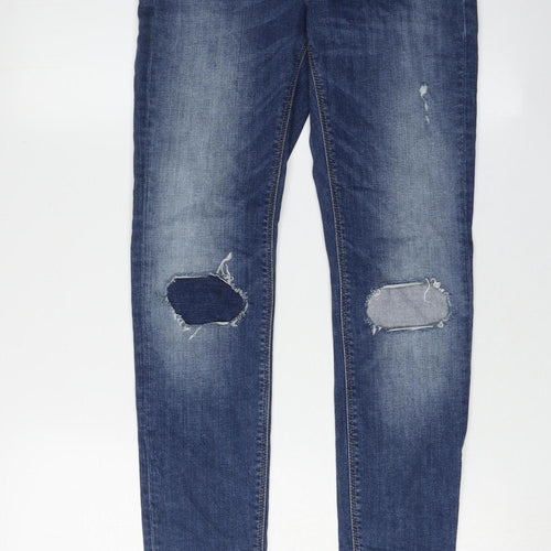 Marks and Spencer Women's Blue Skinny Jeans Size 8