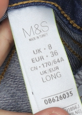 Marks and Spencer Women's Blue Skinny Jeans Size 8