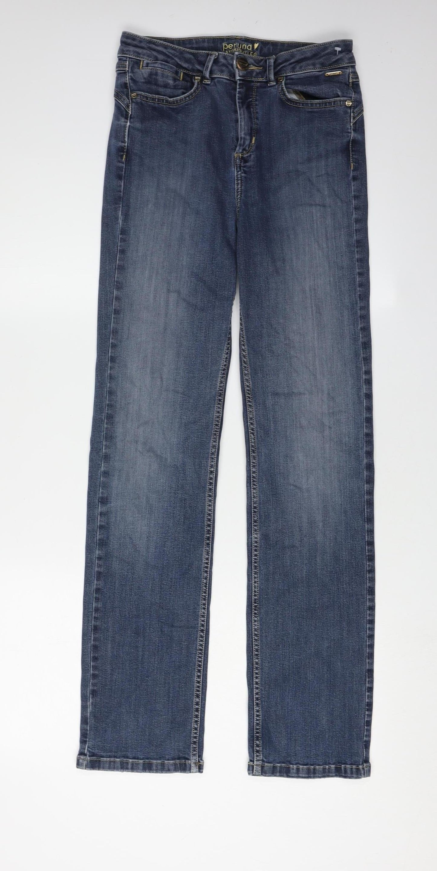 Marks & Spencer Women's Blue Straight Jeans Size 8