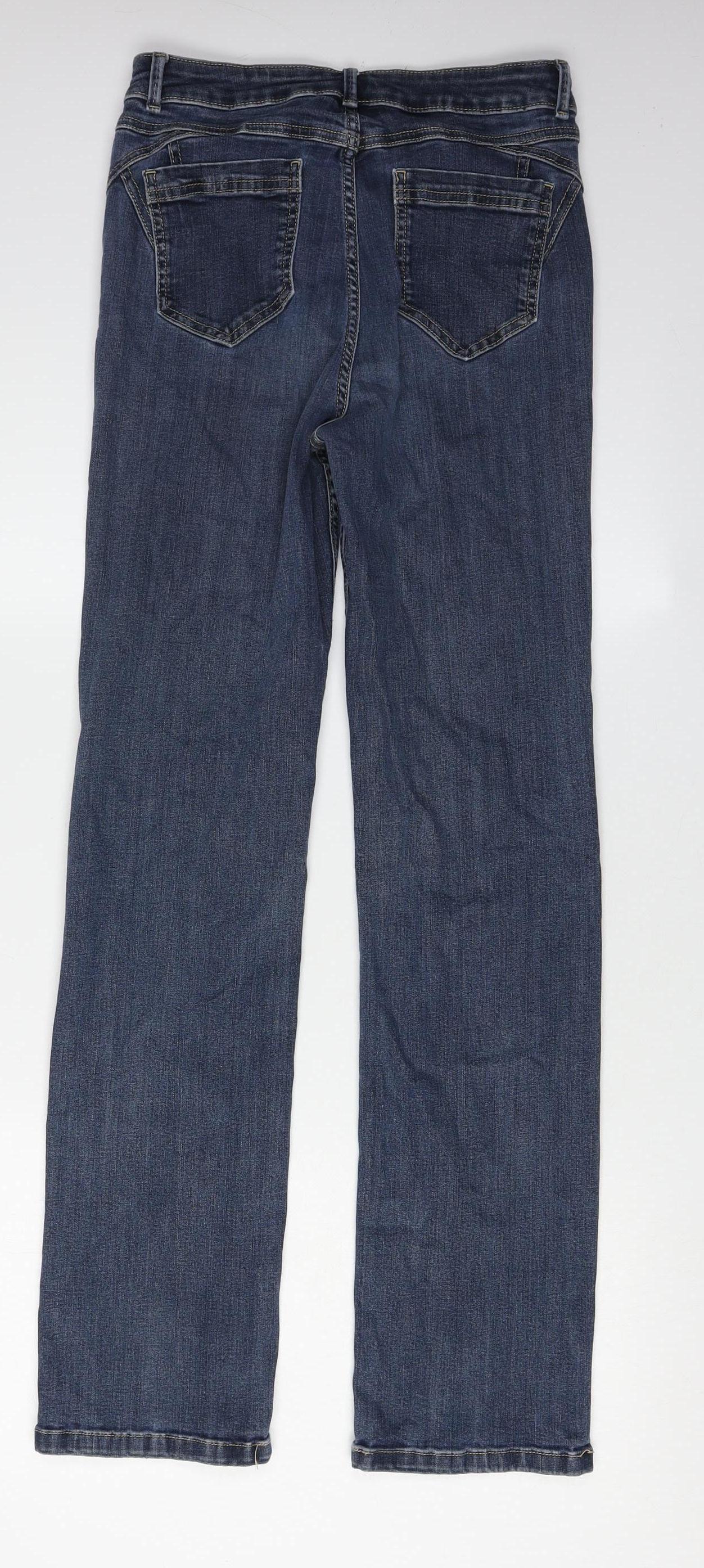 Marks & Spencer Women's Blue Straight Jeans Size 8