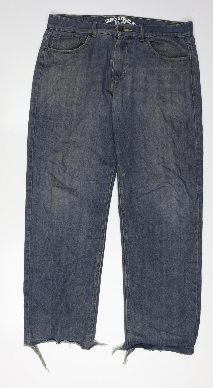Urban Republic Men's Blue Straight Leg Jeans L