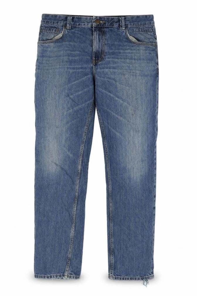 Front view of Mantaray Men's Blue Straight Jeans, size 36R