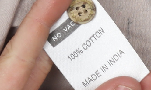 No Vacancy Men's Large Beige Flamingo Shirt