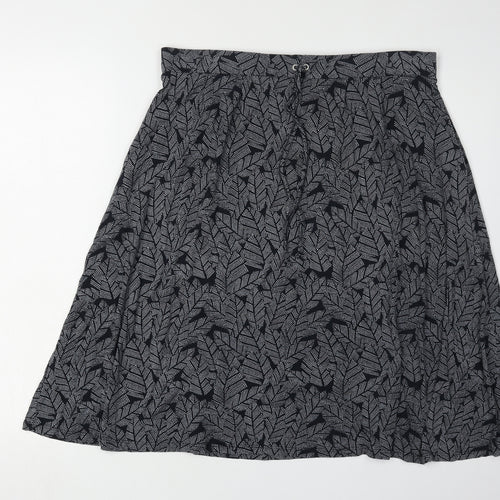 Maine New England Women's Black Geometric A-Line Skirt