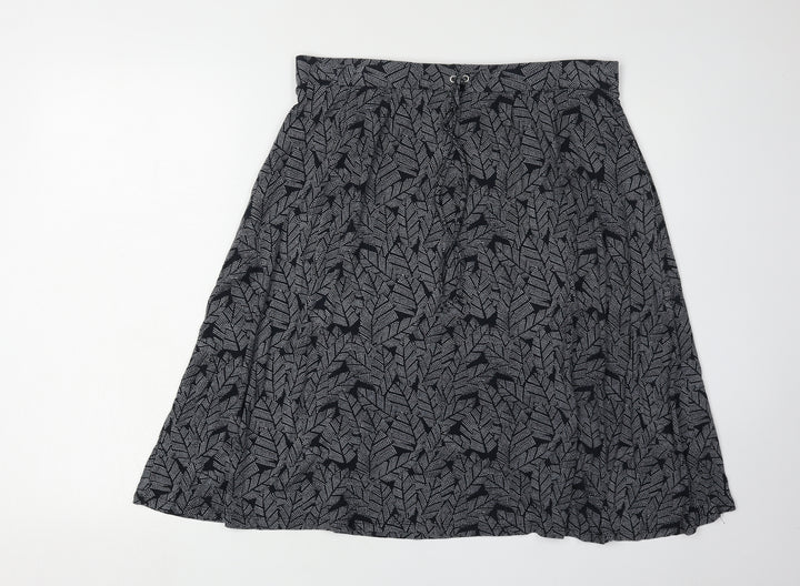 Maine New England Women's Black Geometric A-Line Skirt