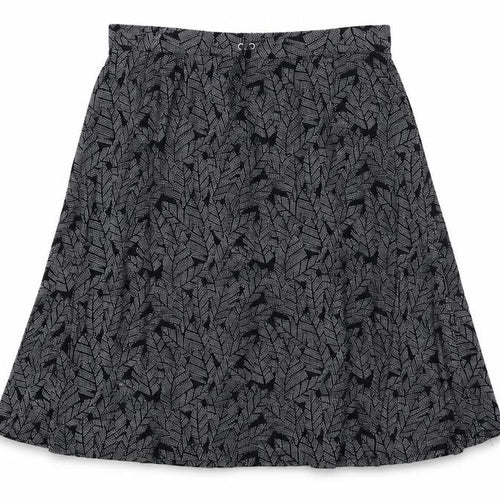 Maine New England Women's Black Geometric A-Line Skirt