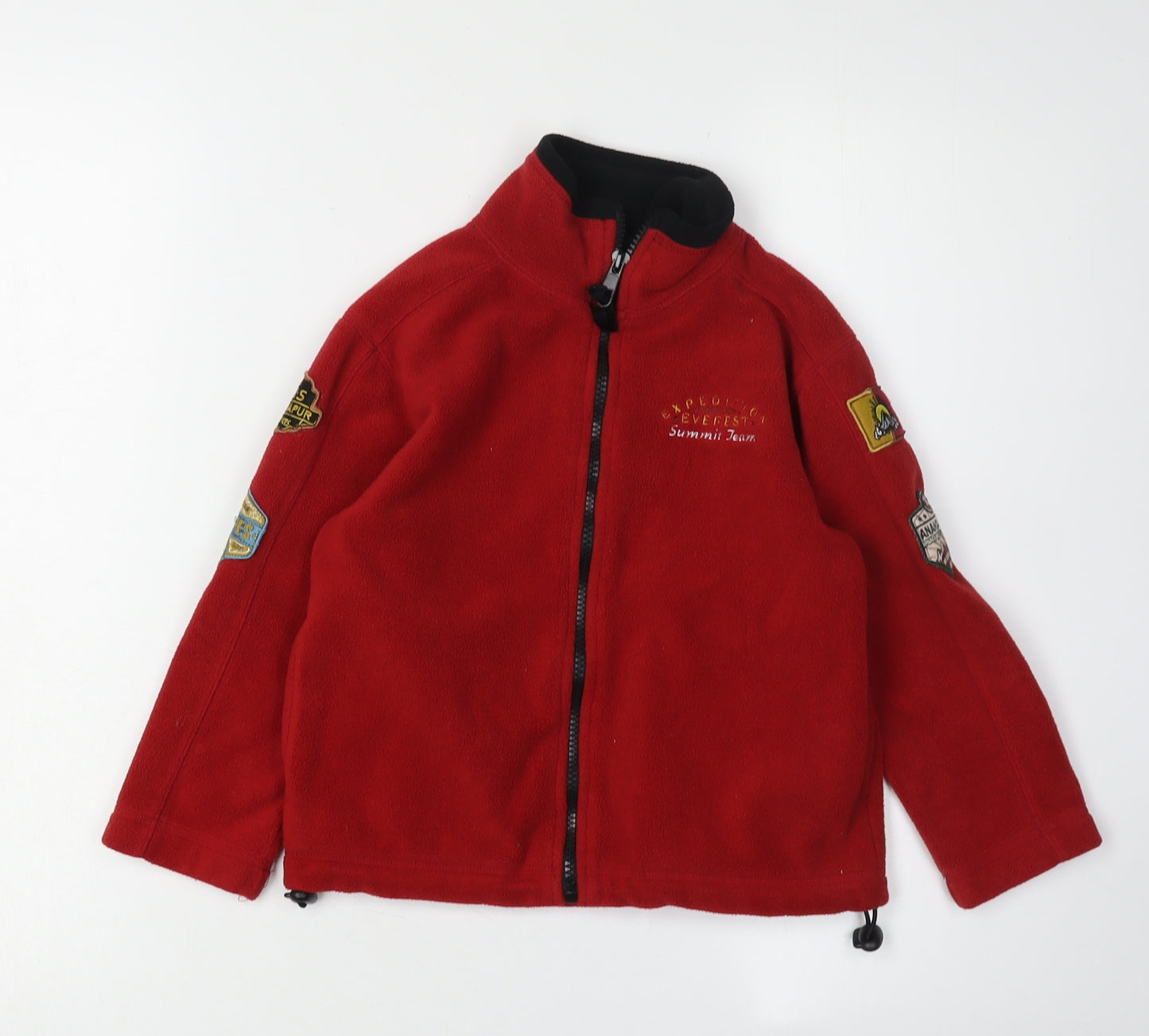 Disney Boys Red Expedition Jacket 6 Years Embroidered Fleece