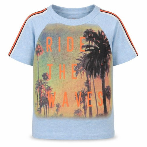 OshKosh Boys Blue Graphic T-Shirt - Size 6, Summer Adventure