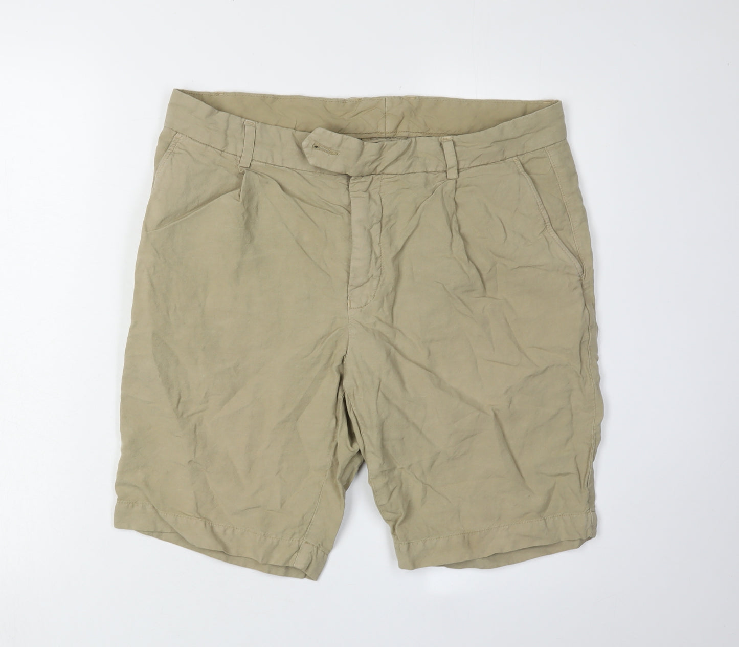 Jaeger Men's Beige Chino Shorts, 34 Classic