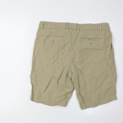 Jaeger Men's Beige Chino Shorts, 34 Classic