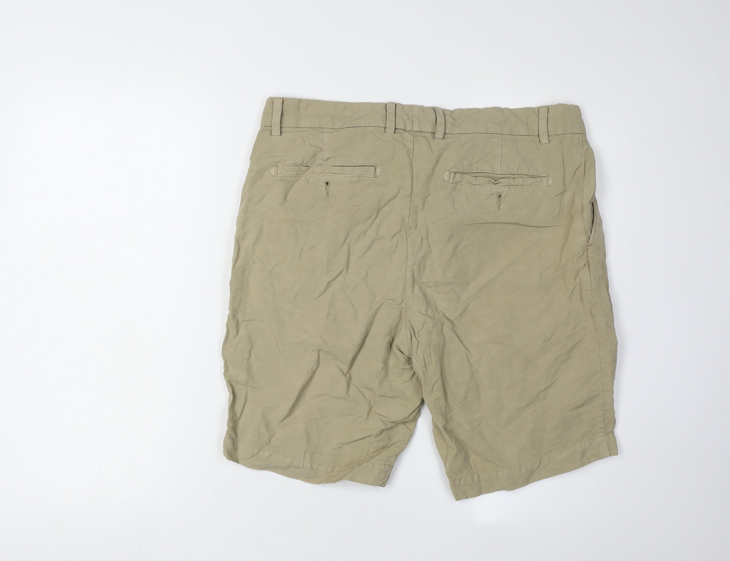 Jaeger Men's Beige Chino Shorts, 34 Classic