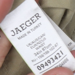 Jaeger Men's Beige Chino Shorts, 34 Classic