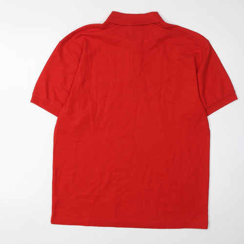 Nutrisport Men's Red Polo Shirt Medium