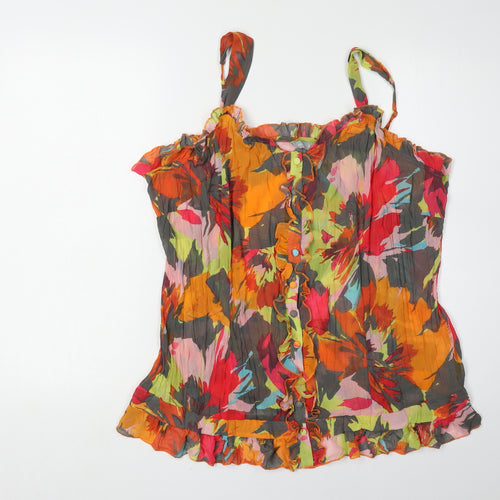 Per Una Women's Multicoloured Floral Blouse Size 20