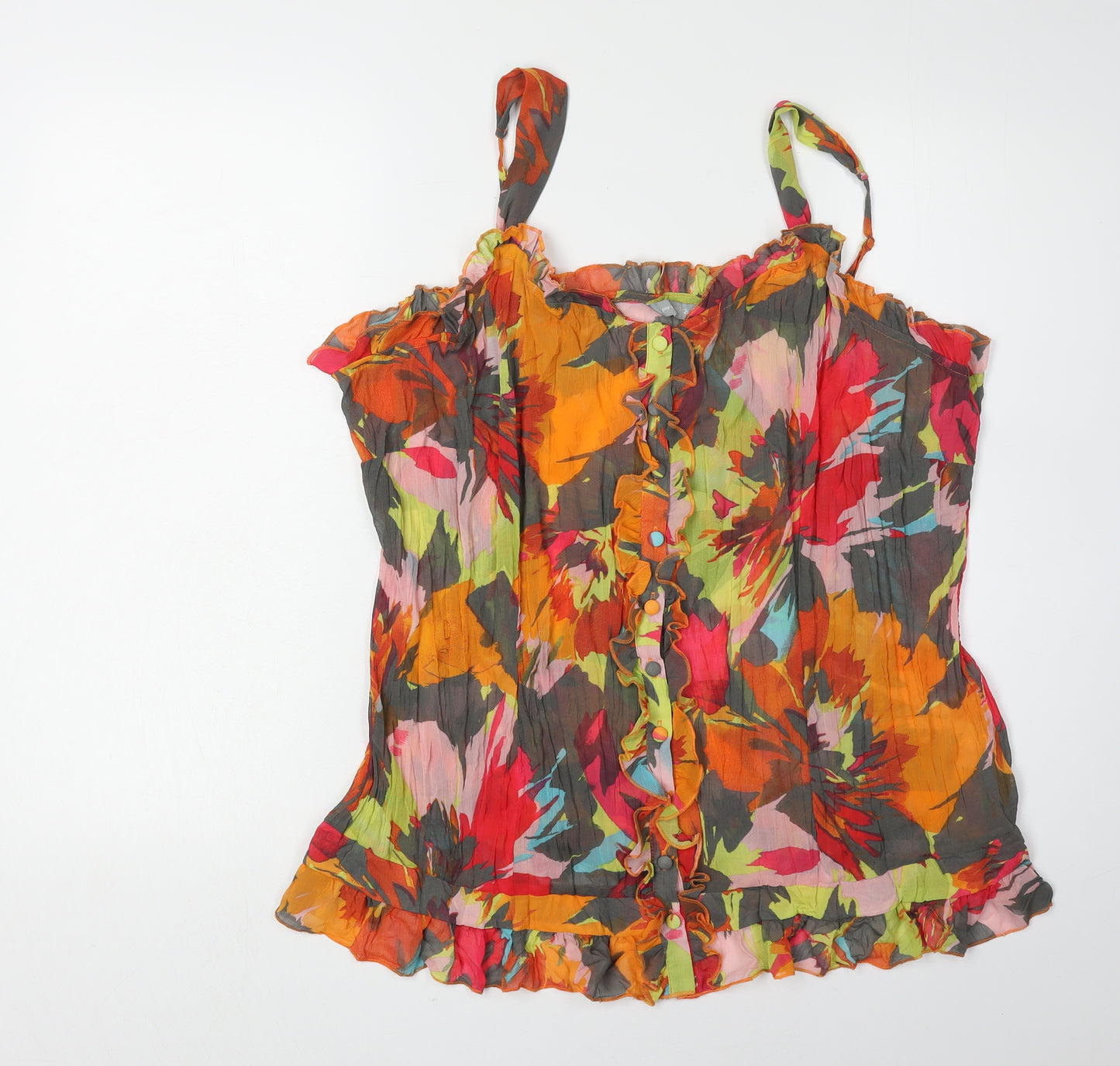 Per Una Women's Multicoloured Floral Blouse Size 20