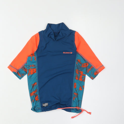 Decathlon Boys Rash Guard Blue 6 Years UV Protection