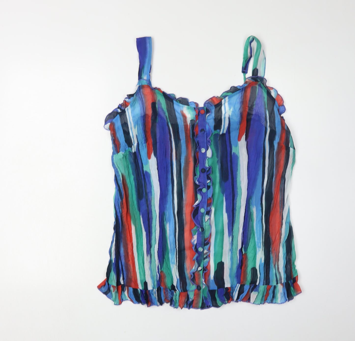 Per Una Women's Multicoloured Striped Tunic Tank Top