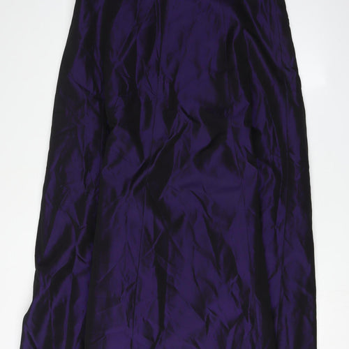 Debenhams Women's Purple Strapless Dress Size 16