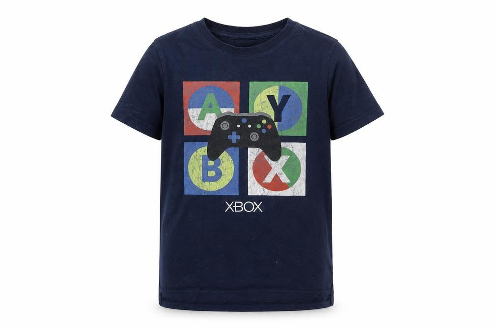 Xbox Boys Blue Graphic T-Shirt, Age 6 - Gaming Crew Neck