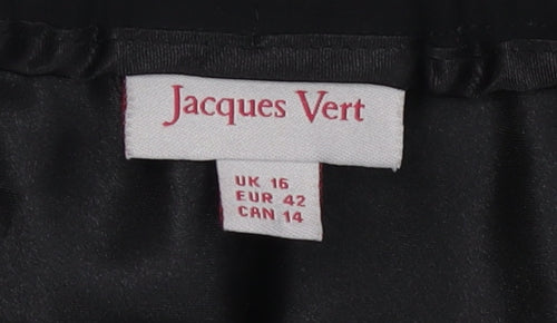 Jacques Vert Women's Black Floral Skirt Size 16