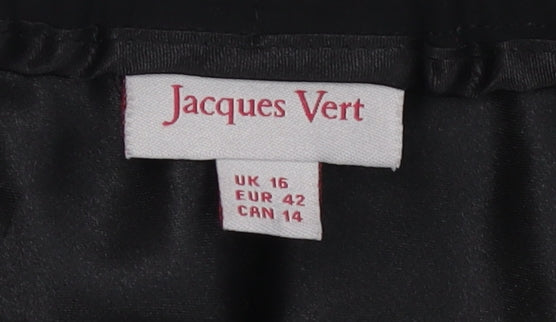 Jacques Vert Women's Black Floral Skirt Size 16