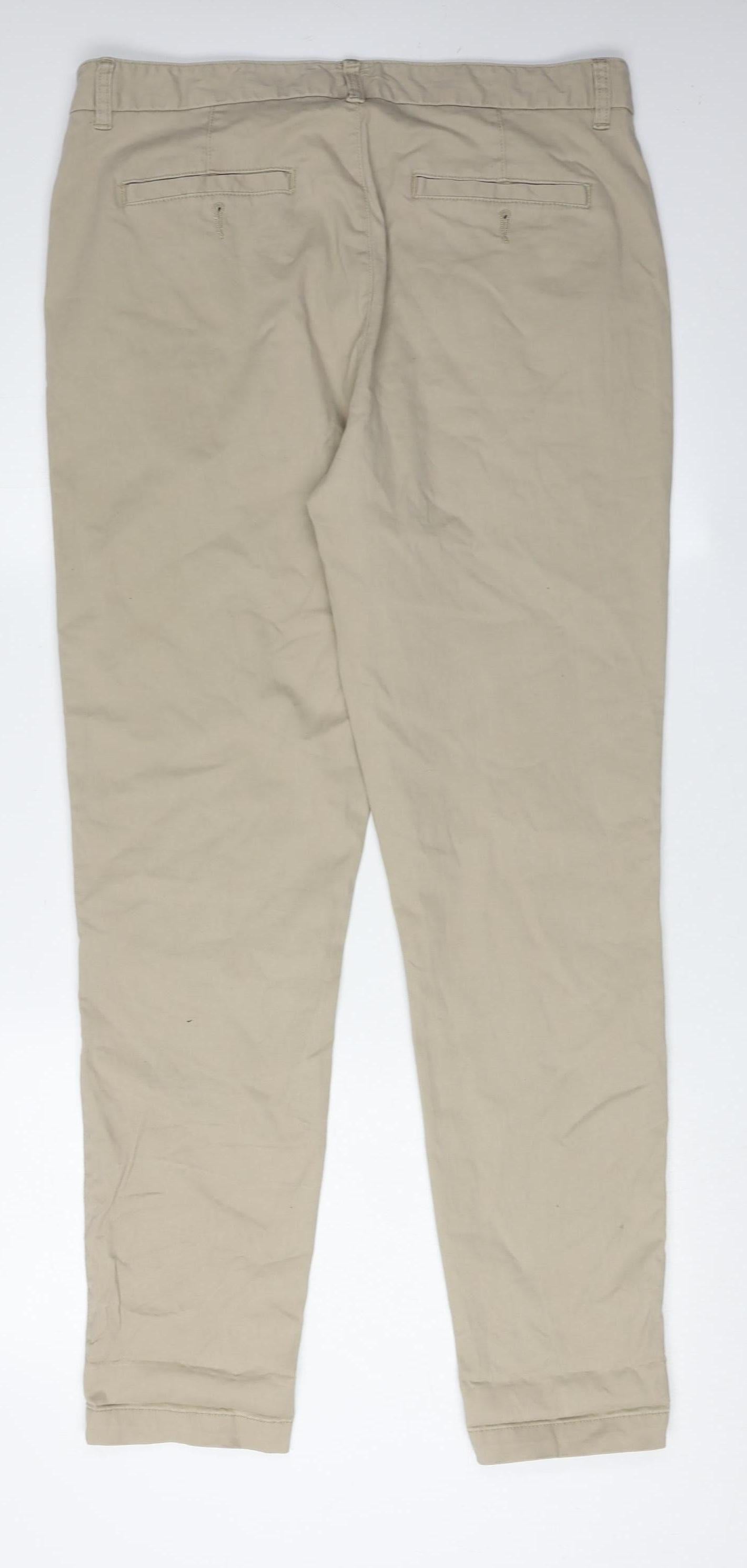 Jacamo Men's Beige Chino Trousers 34 Regular Fit