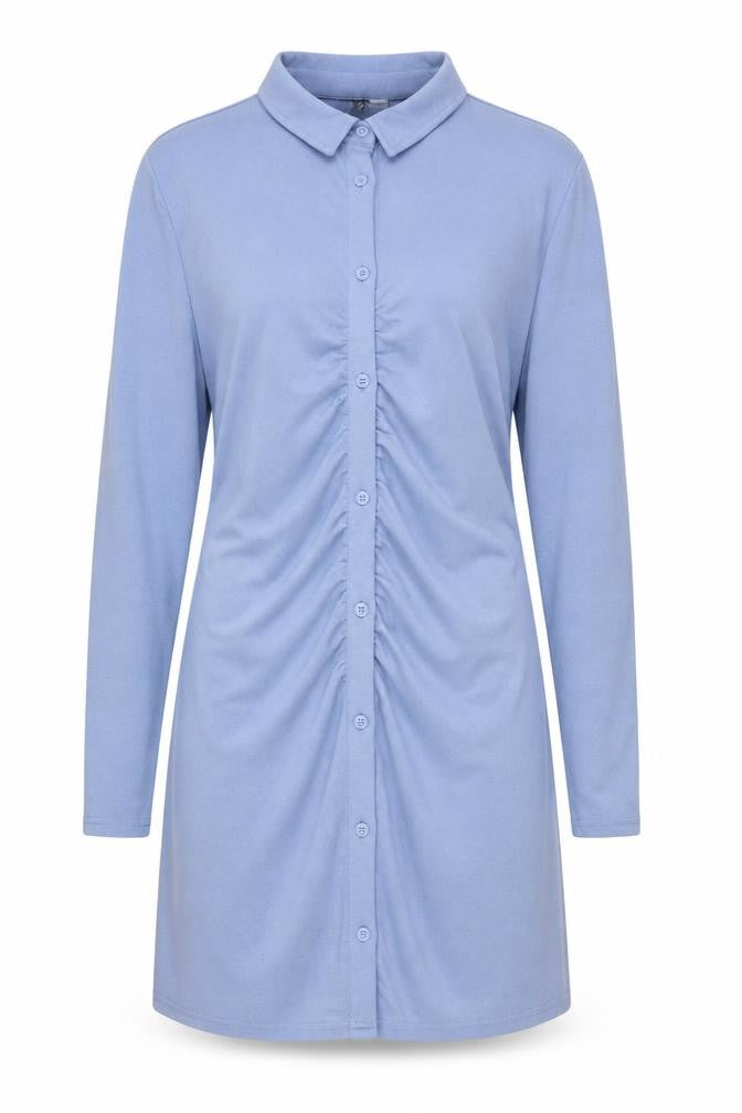 H&M Women's Blue Long Sleeve Shirt Dress XL