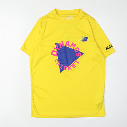 New Balance Boys Yellow Cricket T-Shirt Size 146