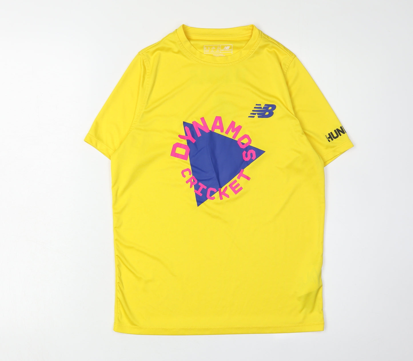 New Balance Boys Yellow Cricket T-Shirt Size 146