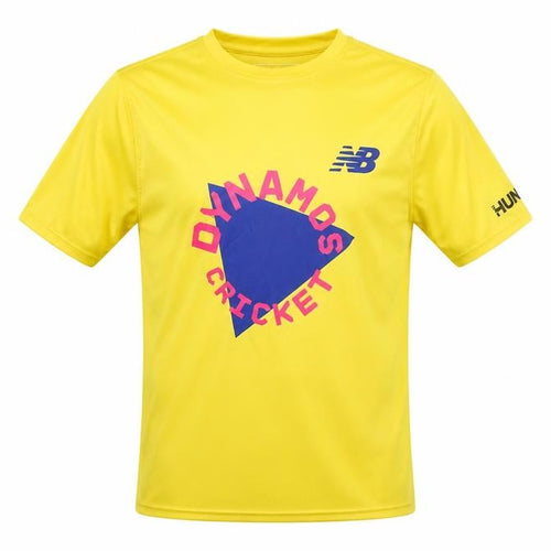New Balance Boys Yellow Cricket T-Shirt Size 146